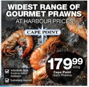 Cape Point Giant Prawns-400g