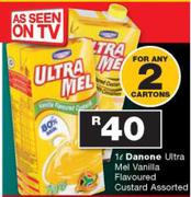 Danone Ultra Mel Vanilla Flavoured Custard-2X1L