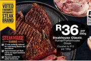 Steakhouse Classic Rump/Porterhouse Steak-300g