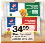 Clover Processed Cheese Slices-360g Each