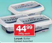 Lurpak Butter Spread Assorted-250g Each