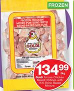 Goldi Frozen Chicken Mixed Portions With 15% Brine-Based Mixture-5Kg