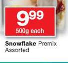 Snowflake Premix Assorted-500g Each