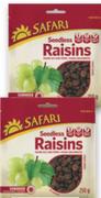 Safari Seedless Raisins-250g Each
