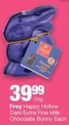 Frey Happy Hollow Dark/Extra Fine Milk Chocolate Bunny-55g Each
