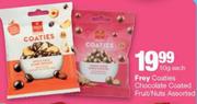 Frey Coaties Chocolate Coated Fruits/Nuts Assorted-50g Each