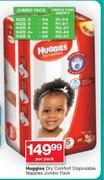 Huggies Dry Comfort Disposable Nappies Jumbo Pack-Per Pack