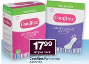 Comfitex Pantyliners Assorted-40 Per Pack