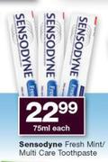Sensodyne Fresh Mint/Multi Care Toothpaste-75ml Each