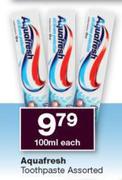 Aquafresh Toothpaste Assorted-100ml Each