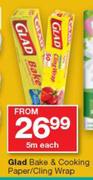 Glad Bake & Cooking Paper/Cling Wrap-5m Each