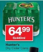 Hunters Dry Cider Cans-6 x 440ml