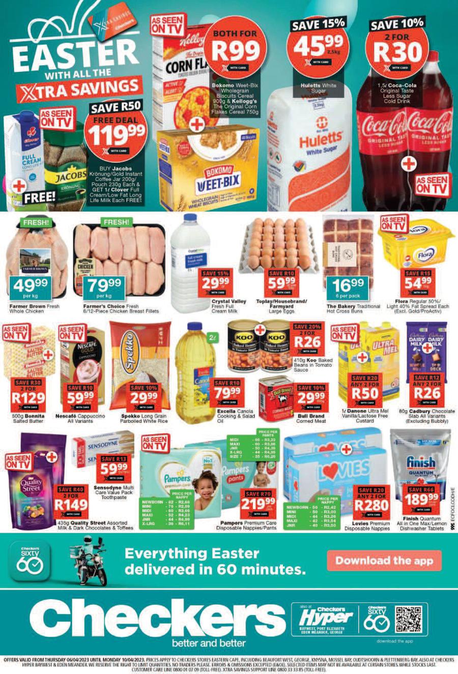 Checkers Eastern Cape : Easter Xtra Savings (6 April - 10 April 2023 ...