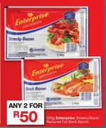 Enterprise Streaky/Back/Reduced Fat Back Bacon-For 2