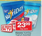 Danone Nutriday Yoghurt-1Kg Each