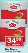 Five Roses Tagless Teabags-100 Per Pack