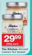 The Kitchen Almond/Cashew Nut Spread-200g Each