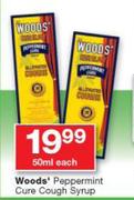 Woods' Peppermint Cure Cough Syrup-50ml Each