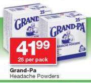 Grand-Pa Headache Powders-25 Per Pack