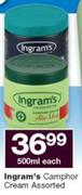 Ingram's Camphor Cream-500ml Each