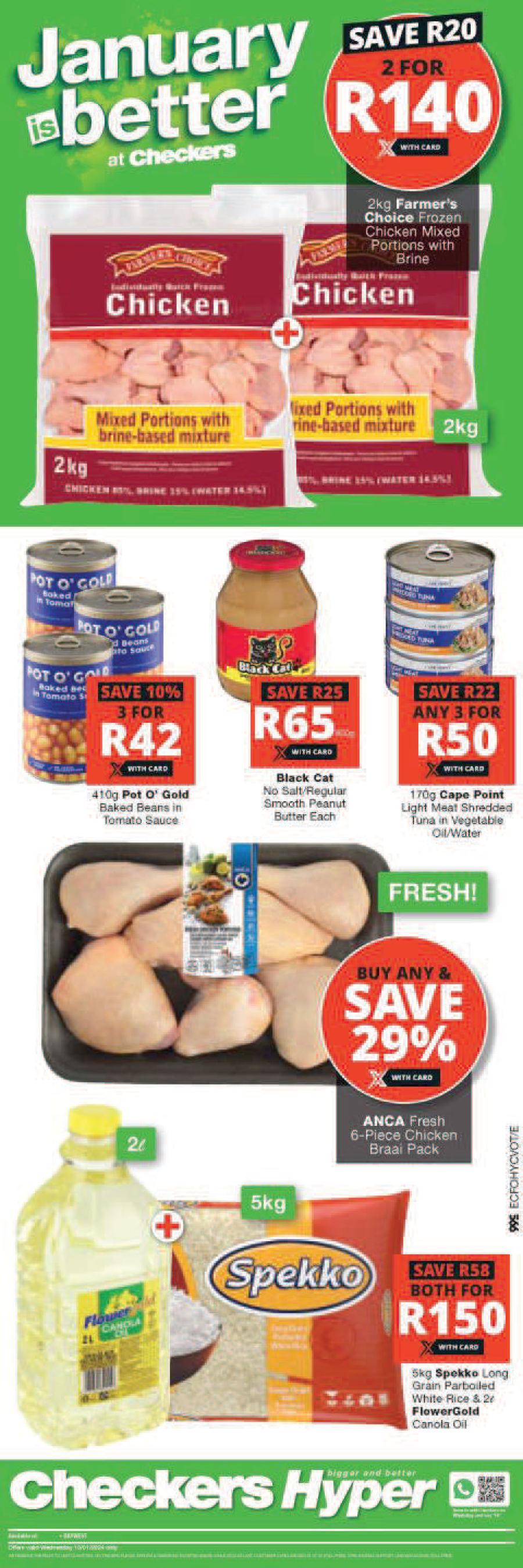 Checkers baywest deals