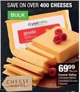 Crystal Valley Cheddar/ White Cheddar/ Gouda Cheese-750g Each