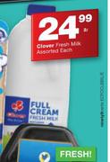 Clover Fresh Milk-2Ltr Each