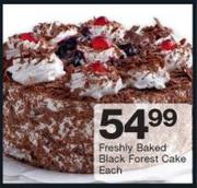 Freshly Baked Black Forest Cake-Each