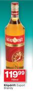 Klipdrift Export Brandy-750ml