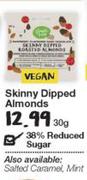 Skinny Dipped Almonds 38% Reduced Sugar-30g 