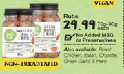 Non Irradiated Rubs-70g/90g Each