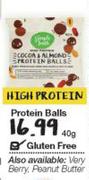 Gluten Free High Protein Balls-40g