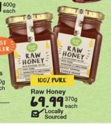 100% Pure Raw Honey-370g Each