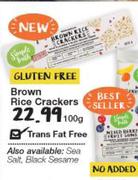 Gluten Free Brown Rice Crackers-100g