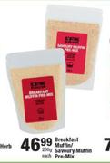Breakfast Muffin/ Savoury Muffin Pre Mix-200g Each