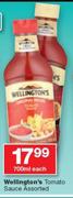Wellington's Tomato Sauce-700ml Each