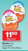 Kinder Joy Chocolate Eggs For Girls/ Boys-20g Each