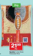 Spekko Long Grain Parboiled Rice-2kg