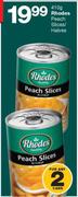 Rhodes Peach Slice/ Halves-2x410g