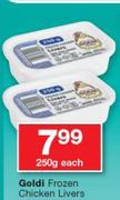 Goldi Frozen Chicken Livers-250g Each