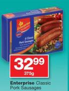 Enterprise Classic Pork Sausages-375g