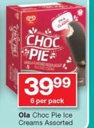 Ola Choc Pie Ice Creams Assorted-6 Per Pack