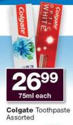 Colgate Toothpaste Assorted-75ml Each