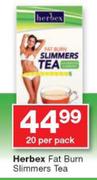 Herbex Fat Burn Slimmers Tea-20 Per Pack