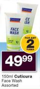 Cuticura Face Wash Assorted-2 x 150ml