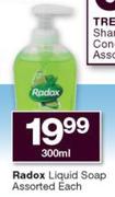 Radox Liquid Soap Assorted-300ml Each