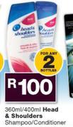 Head & Shoulders Shampoo/Conditioner-2 x 360ml