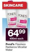 Pond's Flawless Radiance Micellar Water-400ml Each