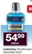 Listerine Mouthwash Assorted-500ml Each