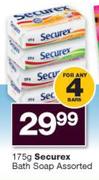 Securex Bath Soap Assorted-4 x 175g
